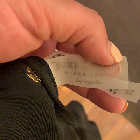 JUICY COUTURE ONE PIECE XL BLACK AND GOLD SWIMSUIT - Picture 6 of 6